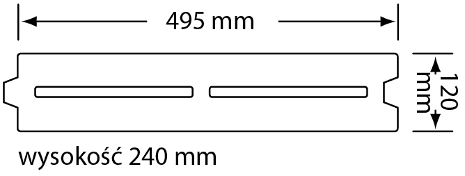 Wymiary Bloczek Termo 12 (otworowany)