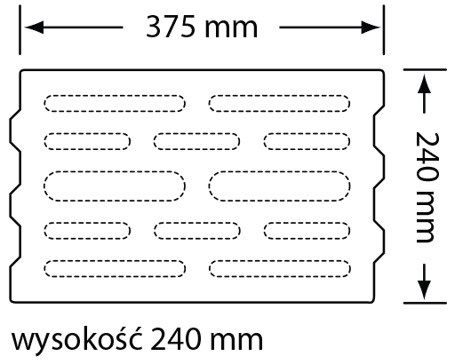 Wymiary Bloczek AKU K5 37.5