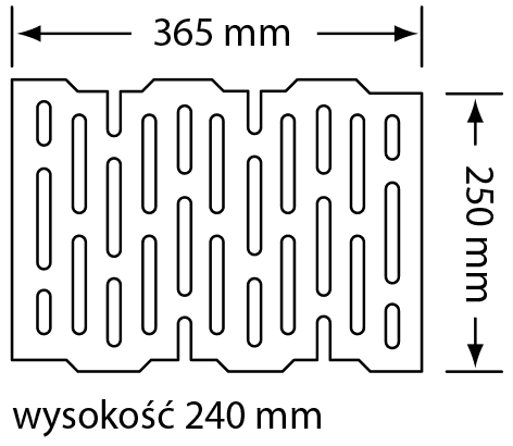 Wymiary Pustak Termo Czamaninek 36,5