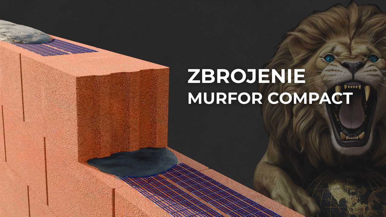 Zbrojenie murowe Murfor Compact – dedykowane dla zapraw klejących